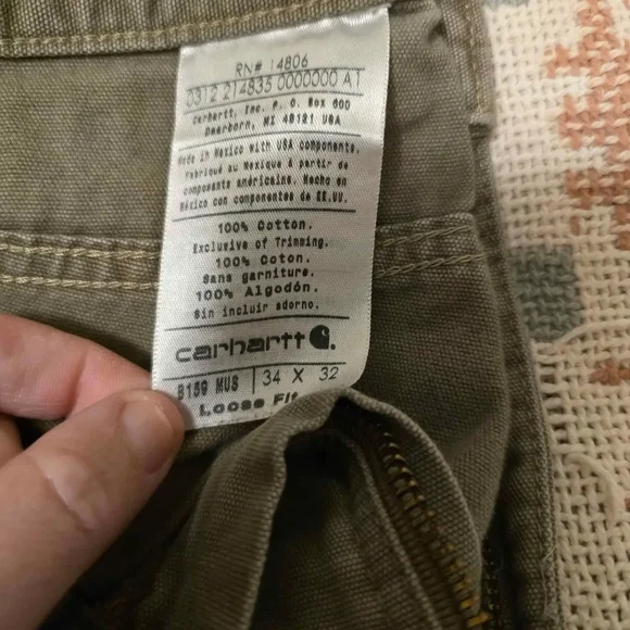 Carhartt Men's Relaxed Fit Gray Jeans - Picture 3 of 5